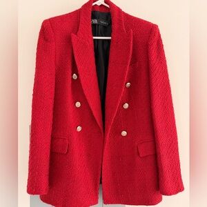 Zara Red Blazer